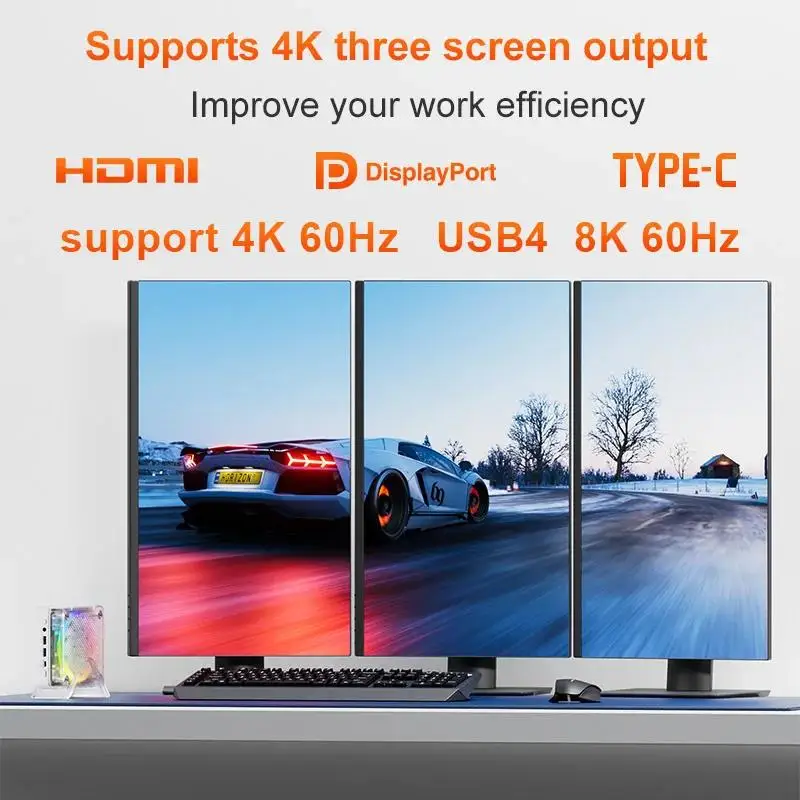 Aittact nuevo AMD Ryzen 5 7640HS ES /R5 6600H ES Light MINI PC Win 11 6 núcleos 12 hilos DDR5 M.2 SSD WIFI6 BT5.2 PC de juegos de escritorio - imagen 5