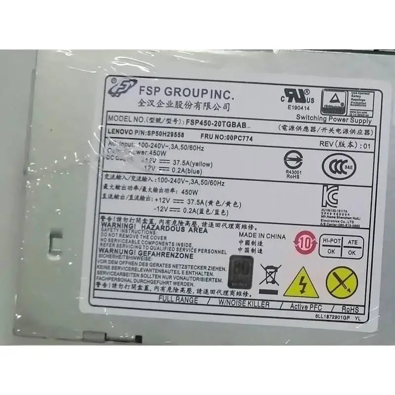 Para Lenovo M310 M410 M428 M510 450W fuente de alimentación 10 4 pines FSP450-20TGBAB 00PC774 - imagen 4