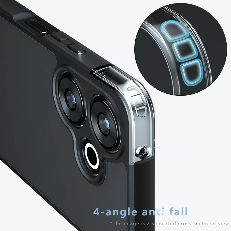 Para Redmi 13 funda Xiaomi Redmi 13 Redmi13 4G Capas nuevo parachoques de teléfono a prueba de golpes mate transparente esmerilado Fundas Redmi 13 - imagen 4