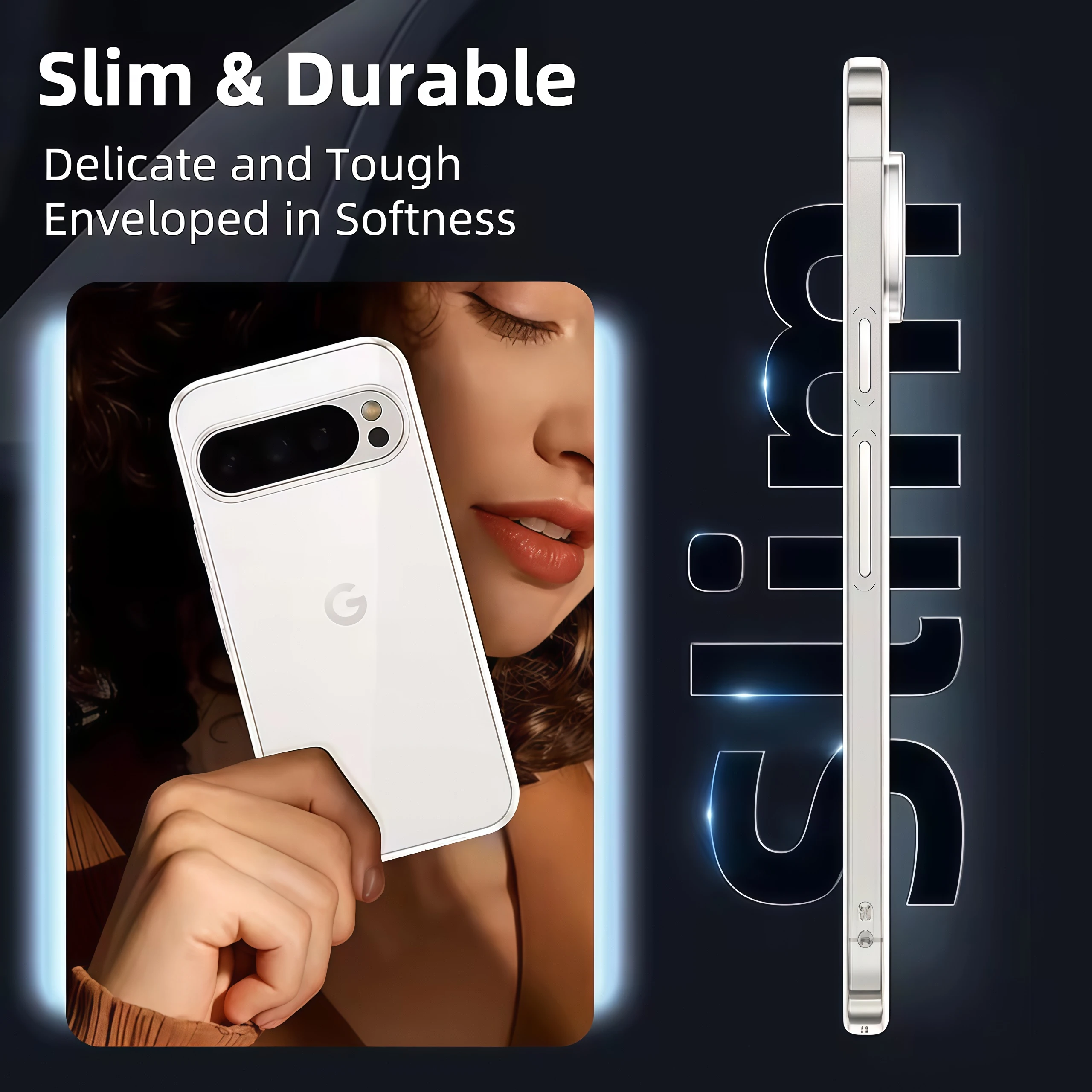 Funda de silicona TPU suave transparente para Google Pixel 10 9 Pro XL 8 7 6 Pro 9a 8a 7a 6a funda trasera transparente para teléfono - imagen 3