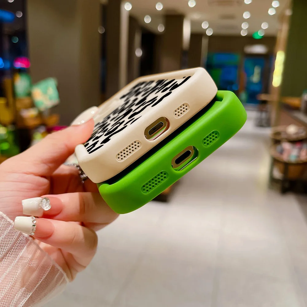 Funda de teléfono con estampado de leopardo para iPhone 11, Fundas de silicona para Iphone 16 17 Pro Max 13 14 15 12 7 8 Plus Air XS X SE 16promax - imagen 5
