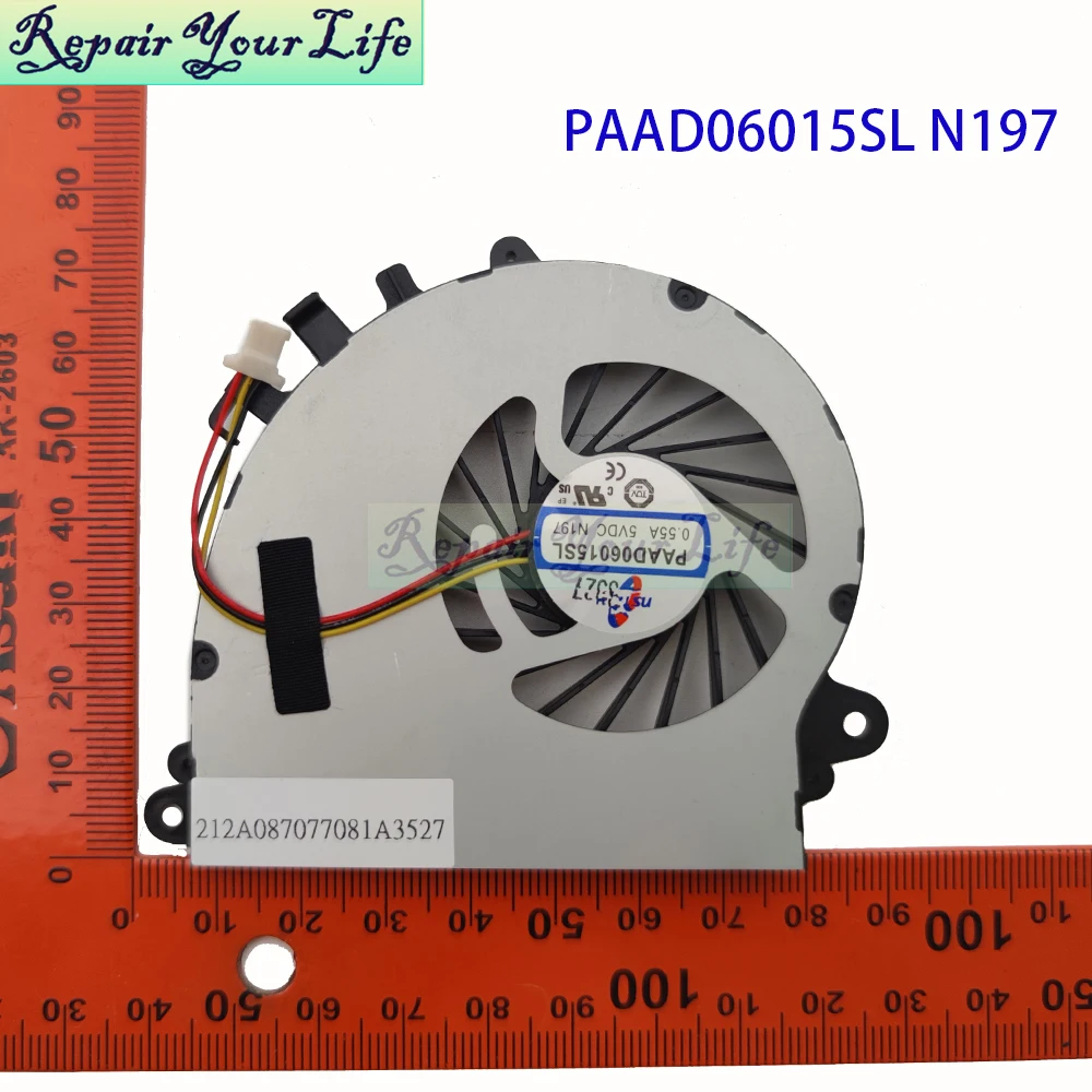 Ventilador de refrigeración CPU GPU para MSI GS70 2PE 2QE GS72 6QD 6QE Stealth Pro radiador enfriador de portátil MS-1771 1773 PAAD06015SL N197 N184 - imagen 4