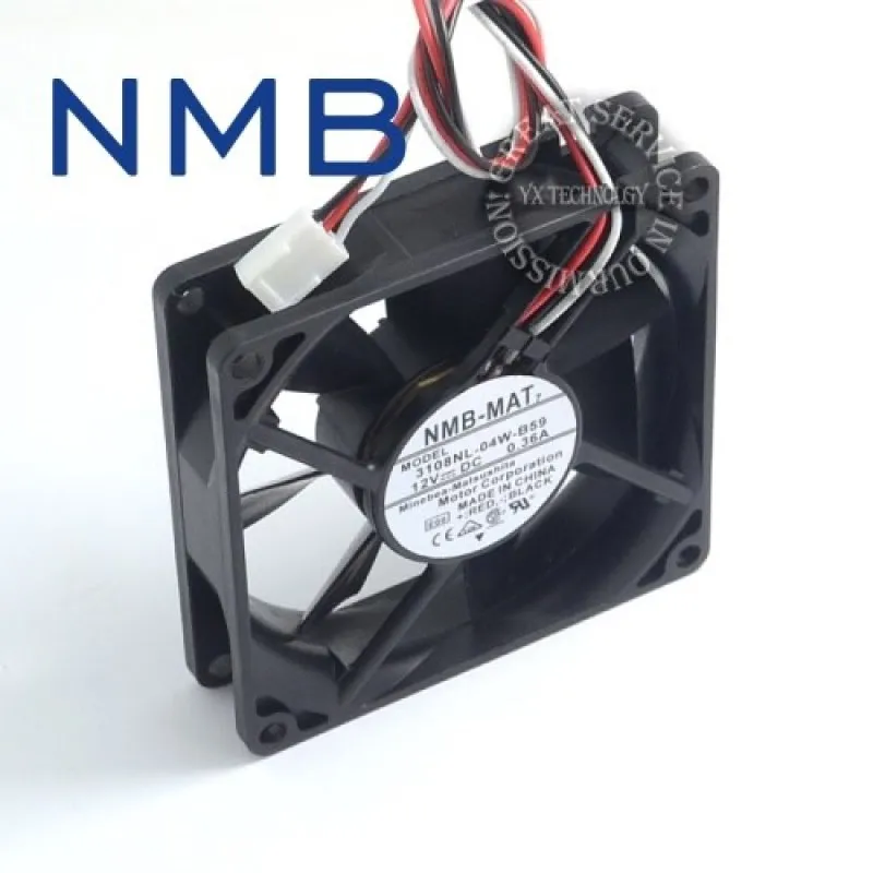 3108NL-04W-B59 8020 80mm 0.36A ventilador de refrigeración de doble bola capacidad de viento para NMB 80*80*20mm