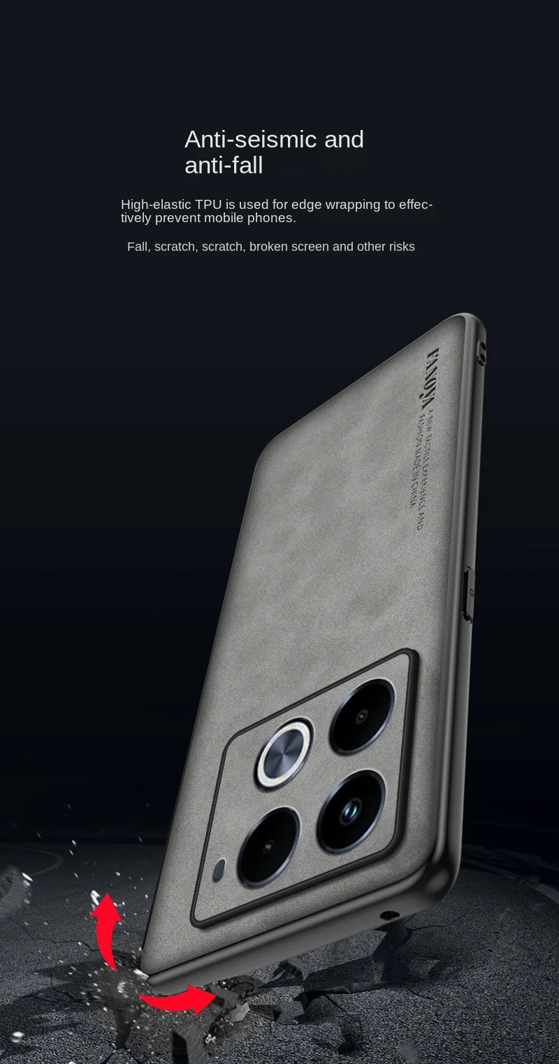 Funda trasera protectora magnética de piel sintética suave para Infinix Note 40 Pro Plus, carcasa completa para teléfono - imagen 4