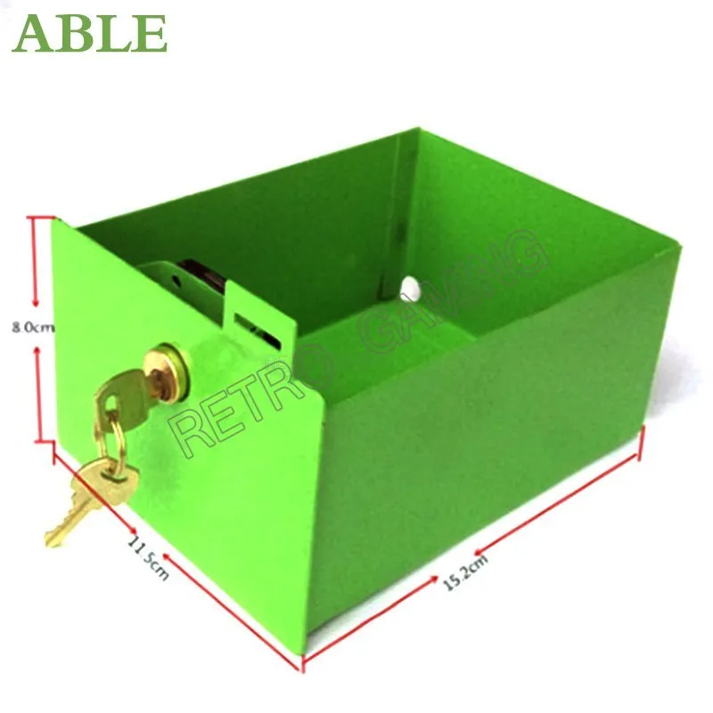 Caja de efectivo para coche de juguete, mecanismo de aceptador de monedas, Puerta de Hierro, verde, bricolaje - imagen 3