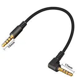 Cable de Video de 15 cm, DC3.5mm, 4 Polos, Extensión de 17 mm Macho a 14 mm Macho, Modo de Anclaje Visual, Ajuste de Modo de Pesca, Modo Visual Subacuático