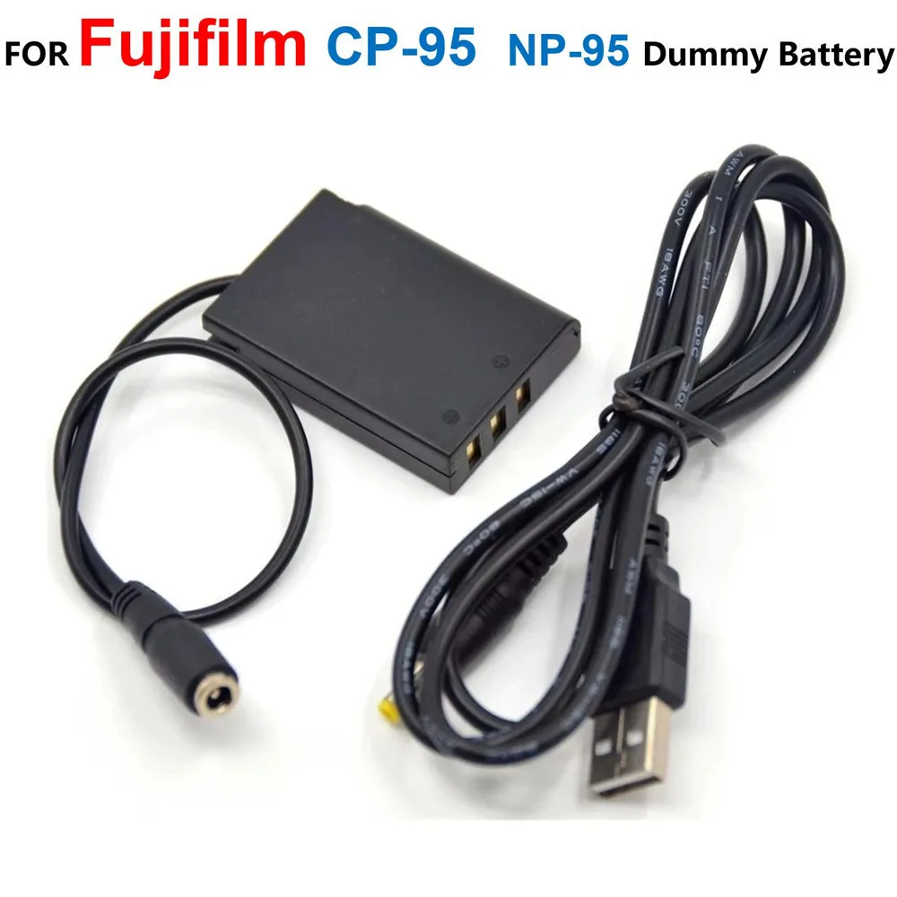CP-95 CP95 acoplador CC FNP-95 NP 95 batería simulada compatible con fuente de adaptador de corriente para Fujifilm F30 F31FD X100 X-S1 Real 3D W1 X70 X100T