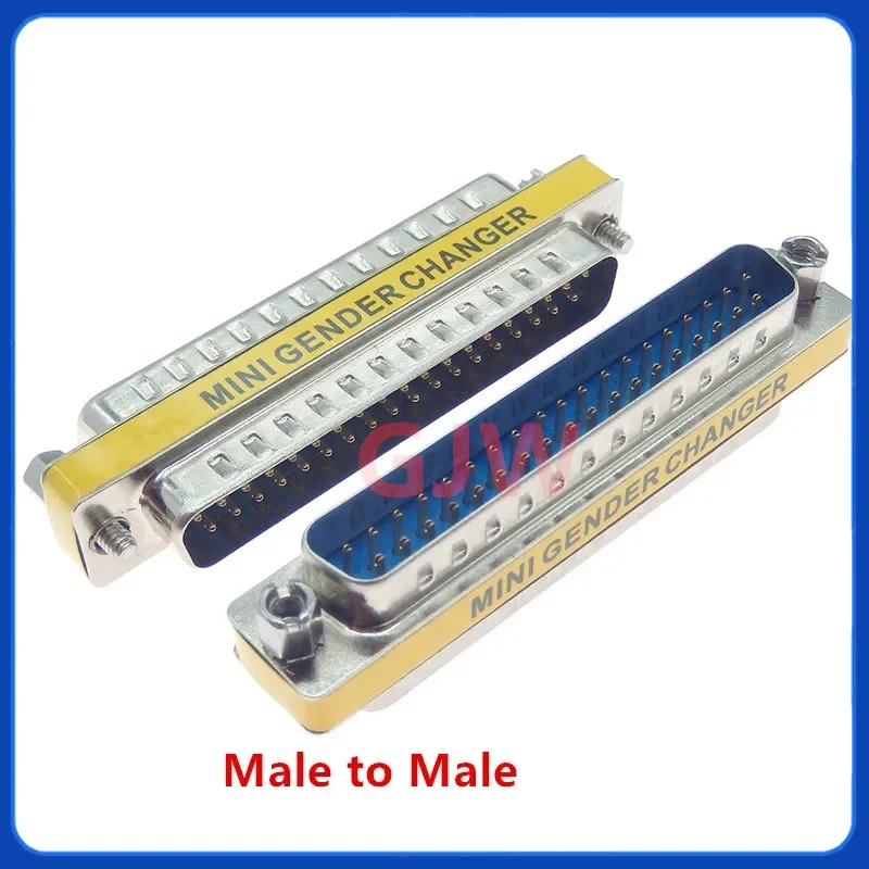 2 uds DB9 DB15 DB25 DB37 9/15/25/37 pines hembra a hembra/macho a macho puerto serie RS232 com conector Mini adaptador cambiador de género - imagen 4