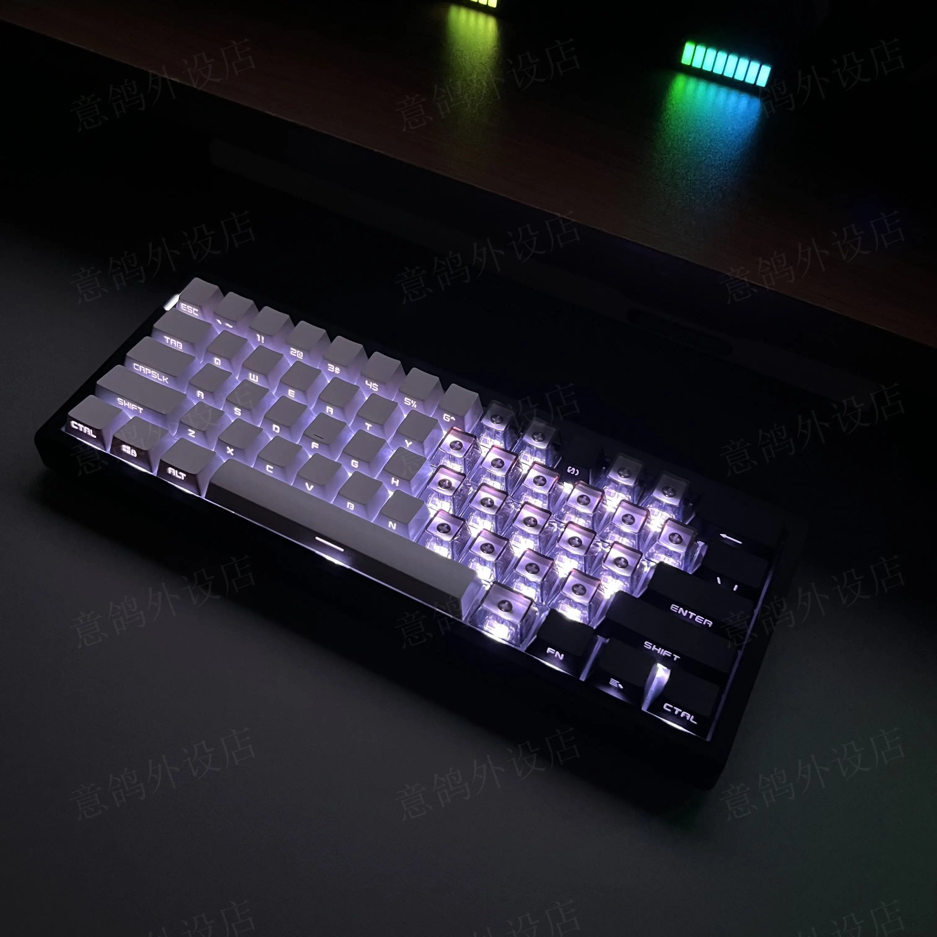 Tapa de tecla PBT de 131 teclas, sublimación, OEM, altura para amor, corte lateral, translucidez, Wooting, ATK68, Teclado mecánico Cherry - imagen 4