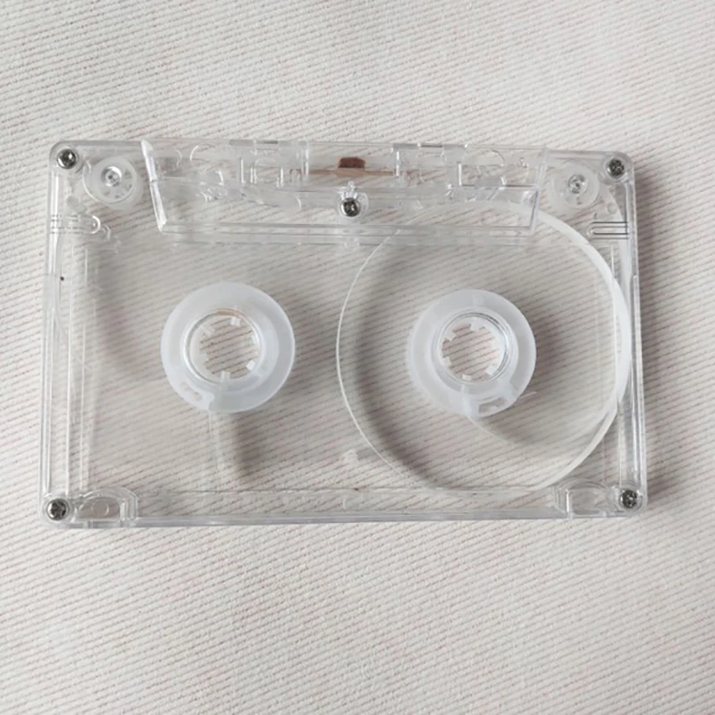 Carcasa de cinta de casete de Audio transparente, carrete de plástico sin cinta para reparación de Cassette DIY, repuesto de carrete a cinta de carrete - imagen 5