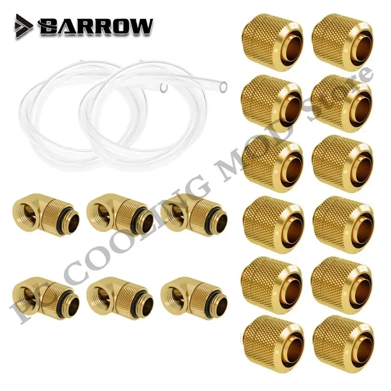 Kit combinado de accesorios de tubo blando para carretilla, manguera de 3/8 pulgadas, 9,5x15,9mm/9,5x12,7mm, accesorios de conector de sistema de refrigeración por agua para PC DIY - imagen 5