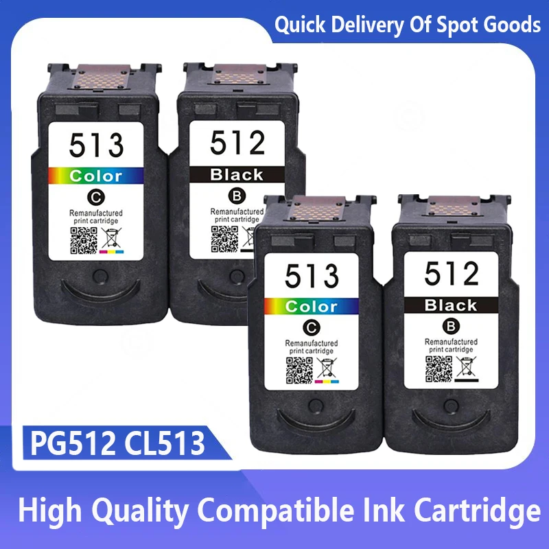 Cartucho de tinta remanufacturado PG512 CL513 PG-512 CL-513 para impresora Canon Pixma MX320 MX330 MX340 MX350 MX410 MX420