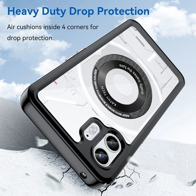 Para Magsafe funda transparente dura de lujo para nada teléfono cmf 2 pro dos 6,7 "3 3A CMF teléfono 1 cubierta de carga inalámbrica magnética - imagen 3