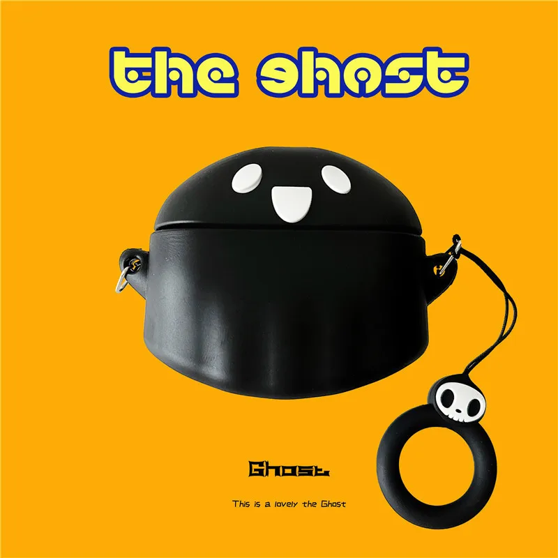 Para OPPO Enco Buds3 funda bonita pastel fantasma funda suave transparente OPPO Enco Buds3 funda protectora a prueba de golpes - imagen 4