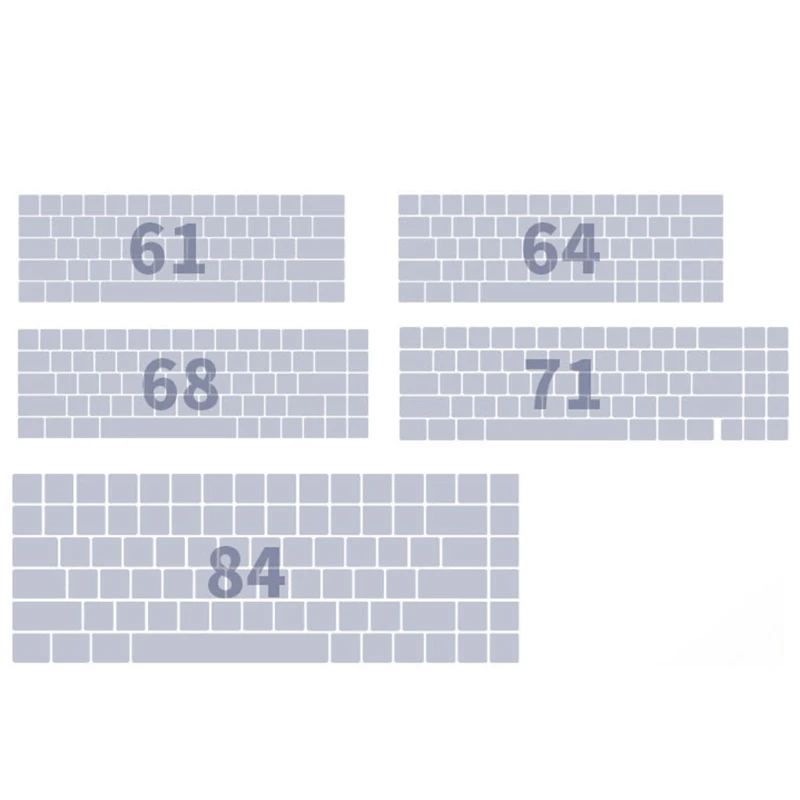 Juego de teclas electrónicas para teclado mecánico GK61/64/68/130, 84/980 teclas, perfil Cherry, PBT DYE-SUB - imagen 3