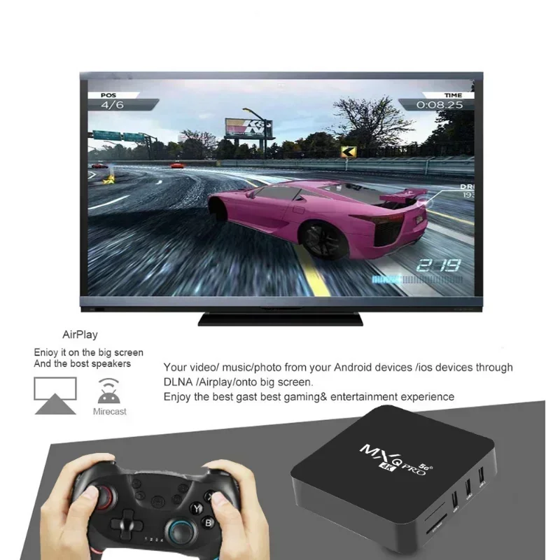 Versión Global MXQpro RK3229 Android Smart TV Box 4K reproductor multimedia TV BOX Control remoto TV decodificador IPTV Netflix YouTube - imagen 5