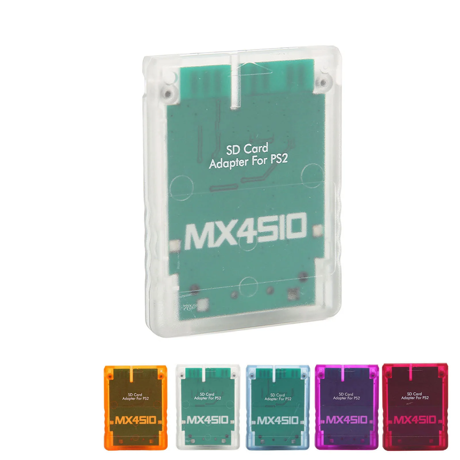 Adaptador de tarjeta de almacenamiento transparente Plug and Play consola de juegos profesional lector de tarjetas de memoria para Sony PS2 adaptador de tarjeta de almacenamiento - imagen 5