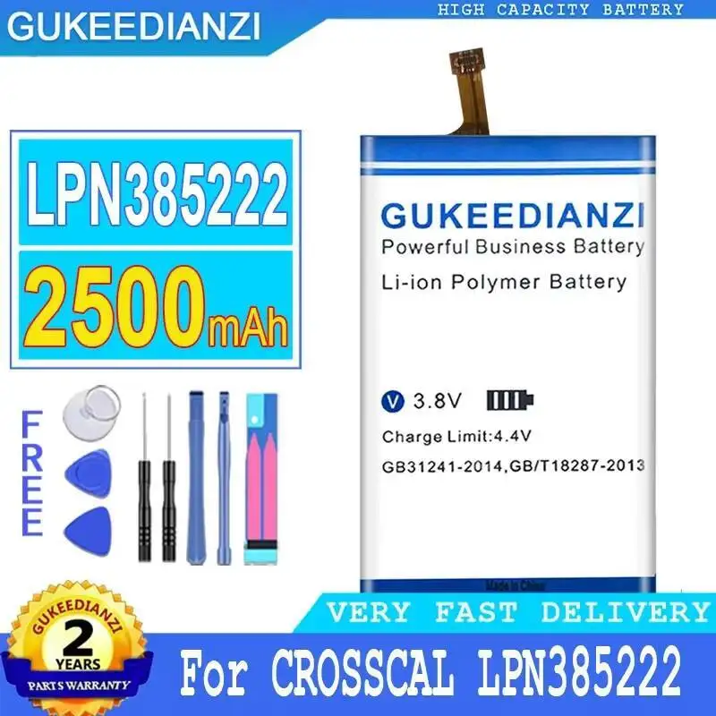 2500Mah para la batería del teléfono móvil de la compatibilidad alta de Crosscal LPN385222