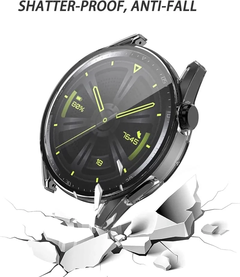 Funda de silicona para Huawei Watch GT3, Protector de pantalla de cobertura completa de 42mm y 46mm, fundas blandas de TPU para Huawei GT3 de 46mm y 42mm - imagen 5