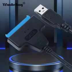 Cable SATA a USB 3,0/2,0 para disco duro externo HDD SSD de 2,5/3,5 pulgadas, adaptador SATA 3 de 22 pines, convertidor USB SATA