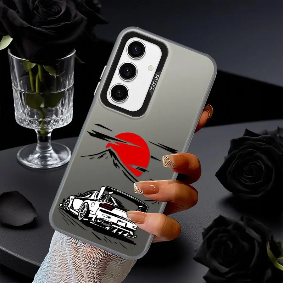 Funda japonesa Drift Car para Samsung Galaxy A22 A52 A23 A53 A24 A73 A26 A25 A36 A33 A34 A32 funda trasera para teléfono - imagen 3