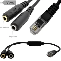 Cable RJ9 a Jack 3,5 mm para Auriculares Avaya y Yealink