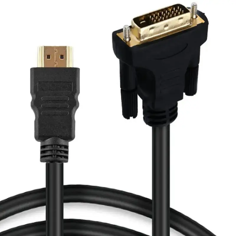 Cable adaptador HDMI compatible con DVI 24 + 1 HD, tarjeta gráfica para portátil 4K, computadora para juegos, monitor, conversión bidireccional de pantalla - imagen 5