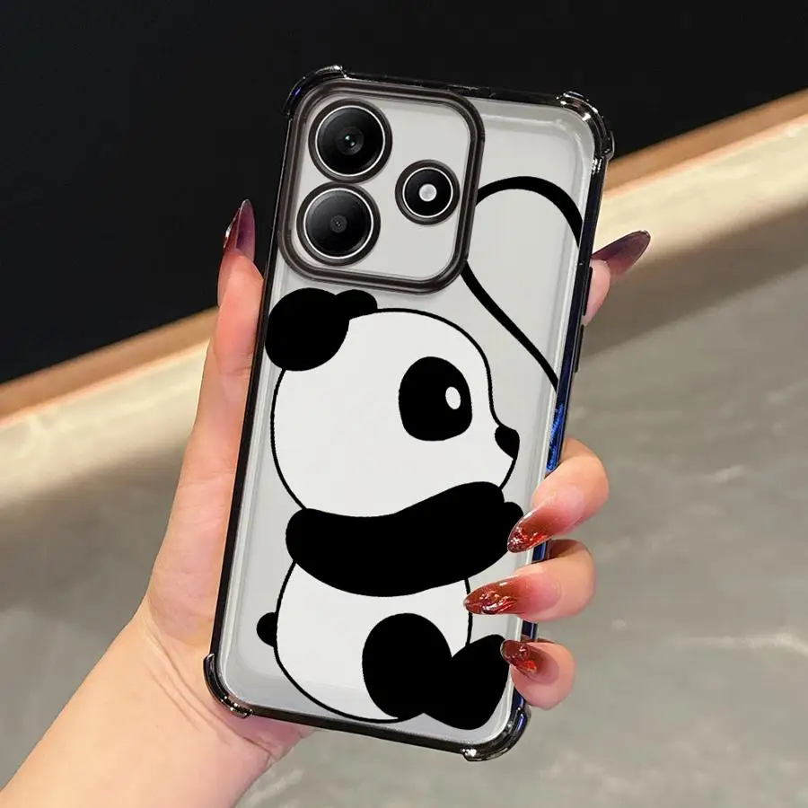 Funda Love Panda para Xiaomi Redmi K80 Pro K80 5G 13C A3 A5 A3X 14C cubierta transparente - imagen 5