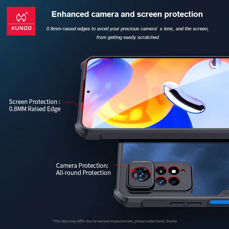 Xundd-Funda protectora para Xiaomi Redmi Note 12 13 Pro 4G carcasa transparente a prueba de golpes Xiaomi Redmi Note 12 13 Pro Plus 5G - imagen 4