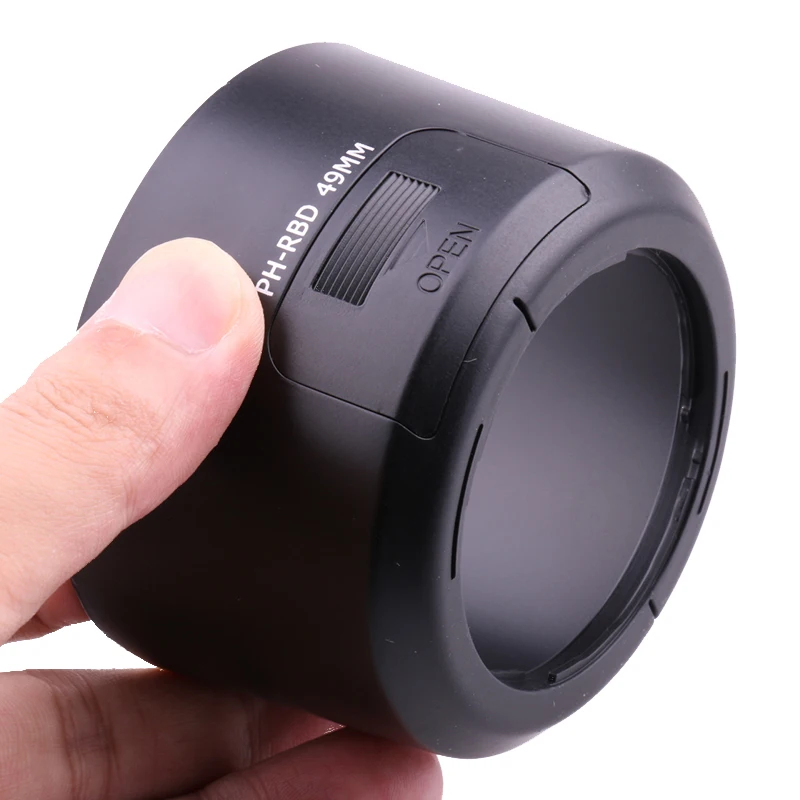 Parasol de reemplazo para capó de lente, PH-RBD de 49mm para smc Pentax DA 50-200mm f/4-5.6 ED WR / Pentax SMC DA 50-200mm F4-5.6 ED WR Zoom RBD