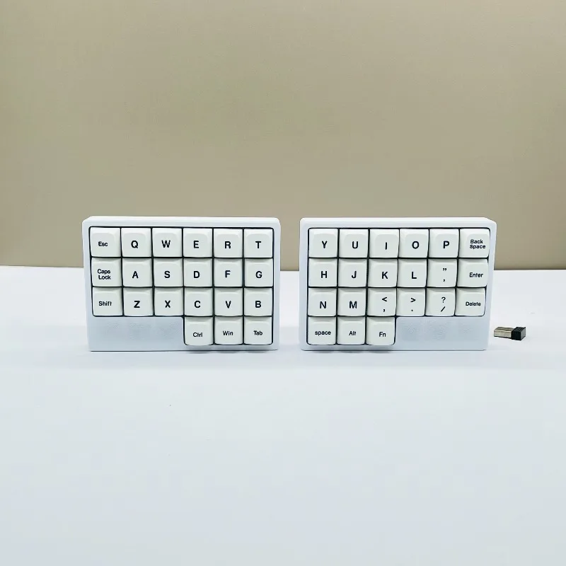 PLANK-Kit de teclado dividido inalámbrico, personalizado, 2,4G, intercambio en caliente, impresión 3D, 42 teclas, Mini teclado ergonómico con VIAL dividido, teclado de oficina - imagen 4