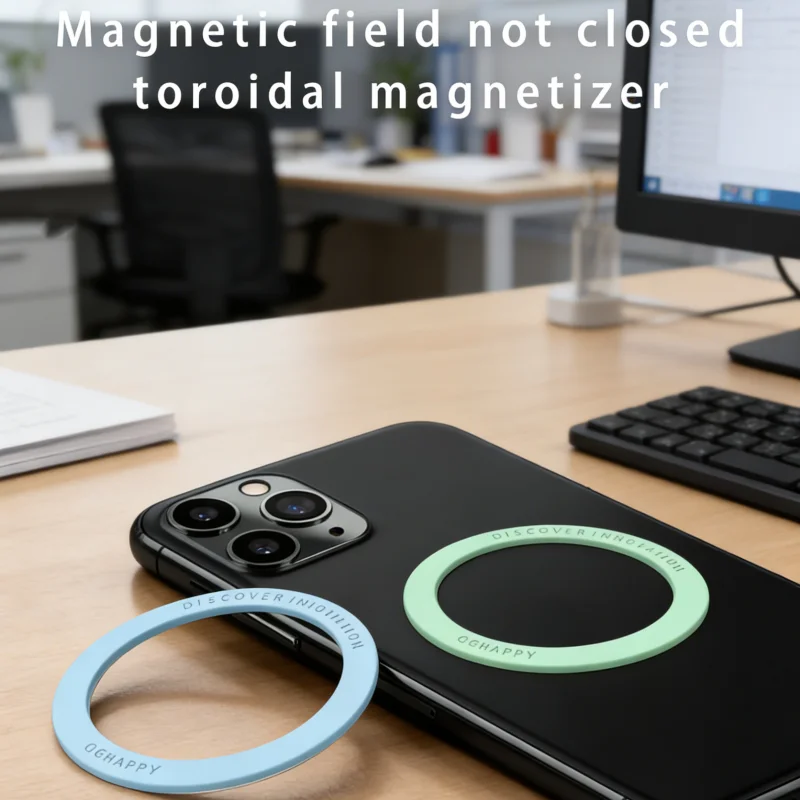 Anillo de placa magnética para cargador inalámbrico, pegatina de hoja de hierro, soporte magnético para teléfono de coche para Apple iPhone, 3/5 Uds.
