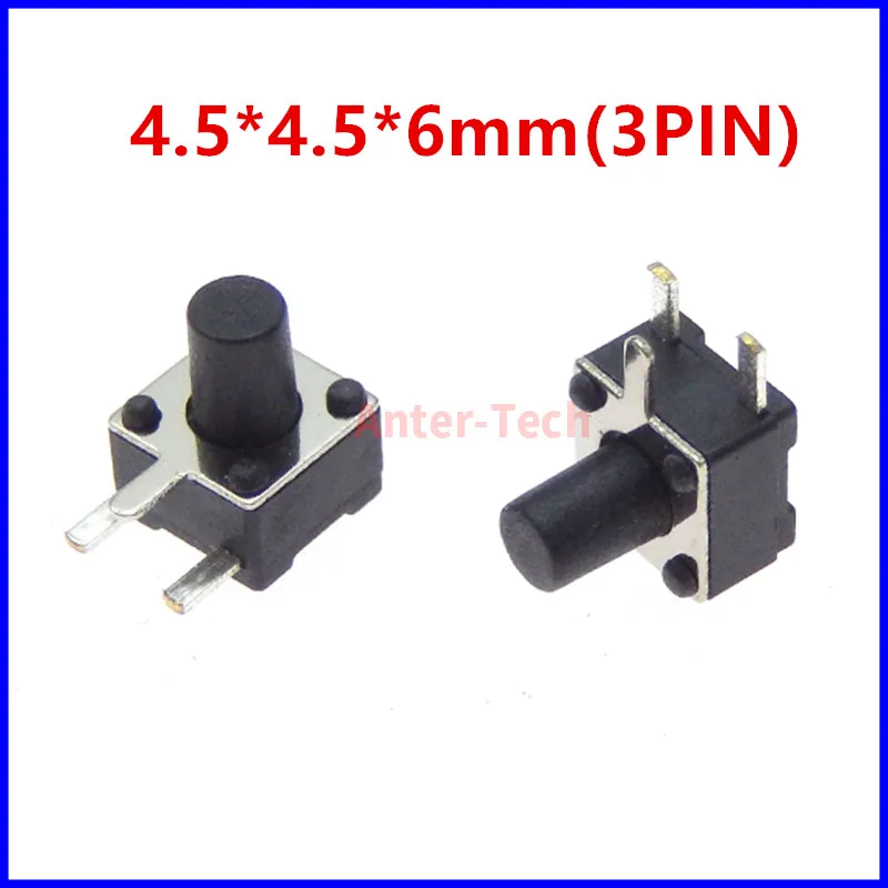 Interruptor Táctil SMD 6x6mm – 5 Pines Rojo 3.7mm