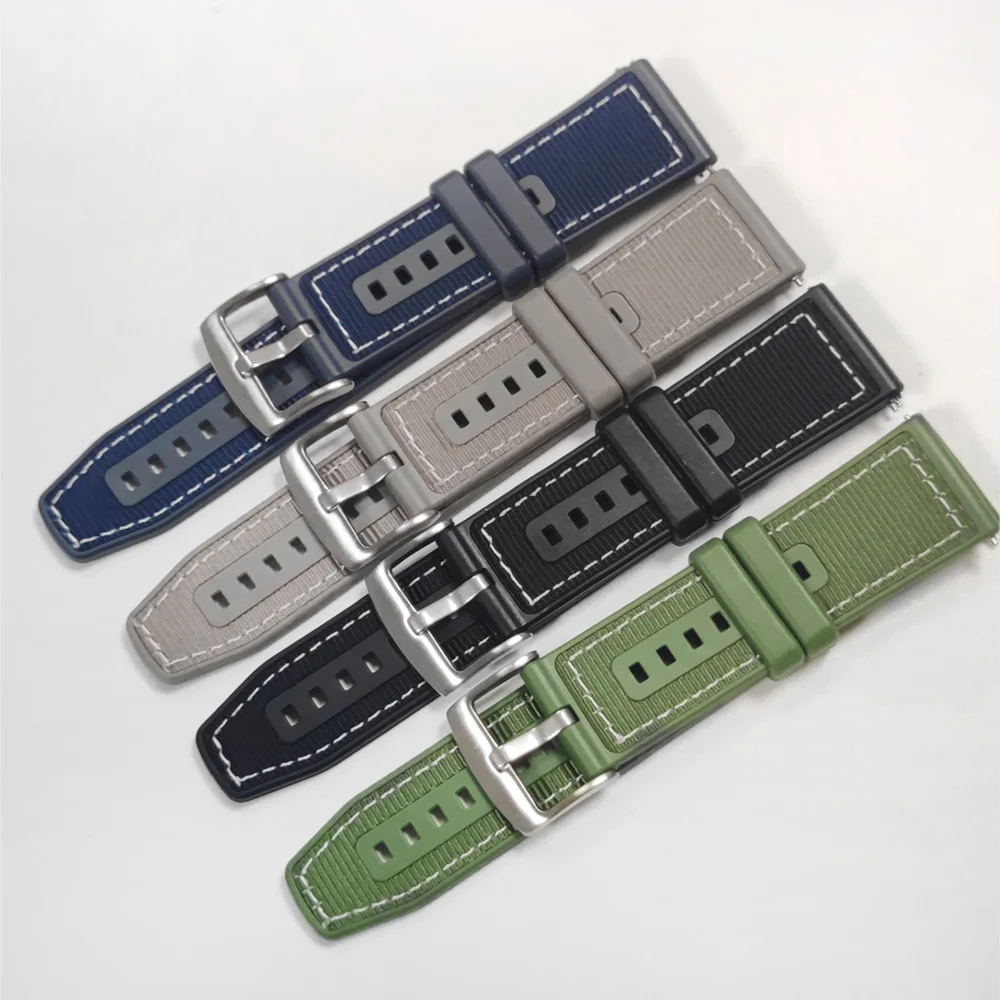 Correa de nailon compuesto de 22mm para HUAWEI WATCH GT 6, 46mm, reloj deportivo de silicona 5 Pro GT 5 4 3 2 Pro, pulsera oficial - imagen 2