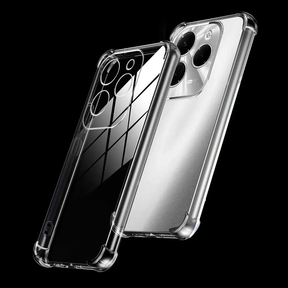 Funda de teléfono Airbag a prueba de golpes para Infinix Hot 40i 40 Pro, funda de silicona suave transparente para Infinix Hot 40 Pro, funda trasera - imagen 5