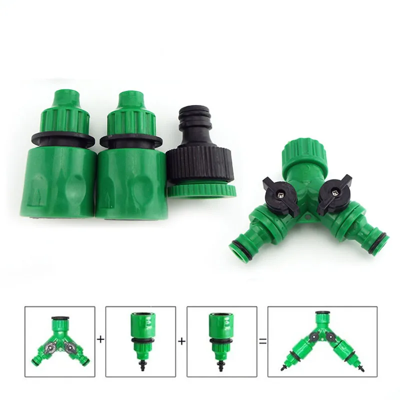 Manguera de 4/7mm, 8/11mm, 4/7, conector de manguera de agua para jardín, adaptador rápido de acoplamiento, sistema de riego automático de plantas por goteo Diy