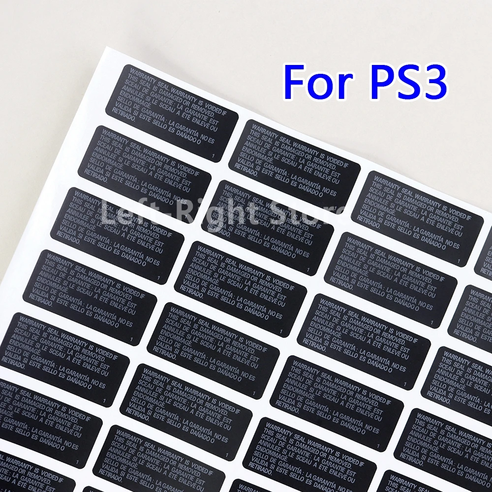 100 Uds etiqueta adhesiva carcasa pegatina sellos de etiquetas para PS3 SLIM consola sellos de garantía