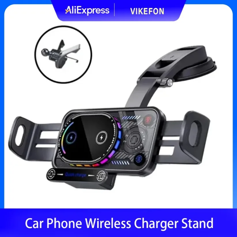 Soporte para salida de aire de coche/tablero de teléfono, soporte para cargador inalámbrico, estación de carga rápida para Samsung Galaxy Z Fold 7/6/5/4 Z Flip 7/6/5/4
