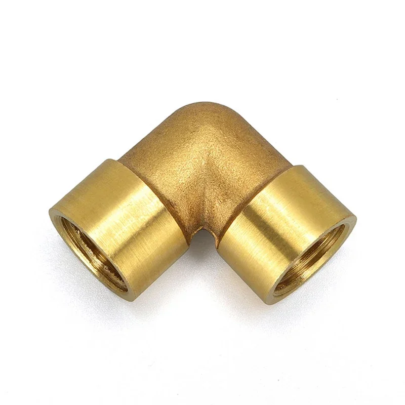 1/8 "1/4" 3/8 "1/2" 3/4 "BSP rosca macho/hembra tipo L neumático/plomería accesorio de tubería de latón adaptador de Gas y aceite de agua - imagen 4