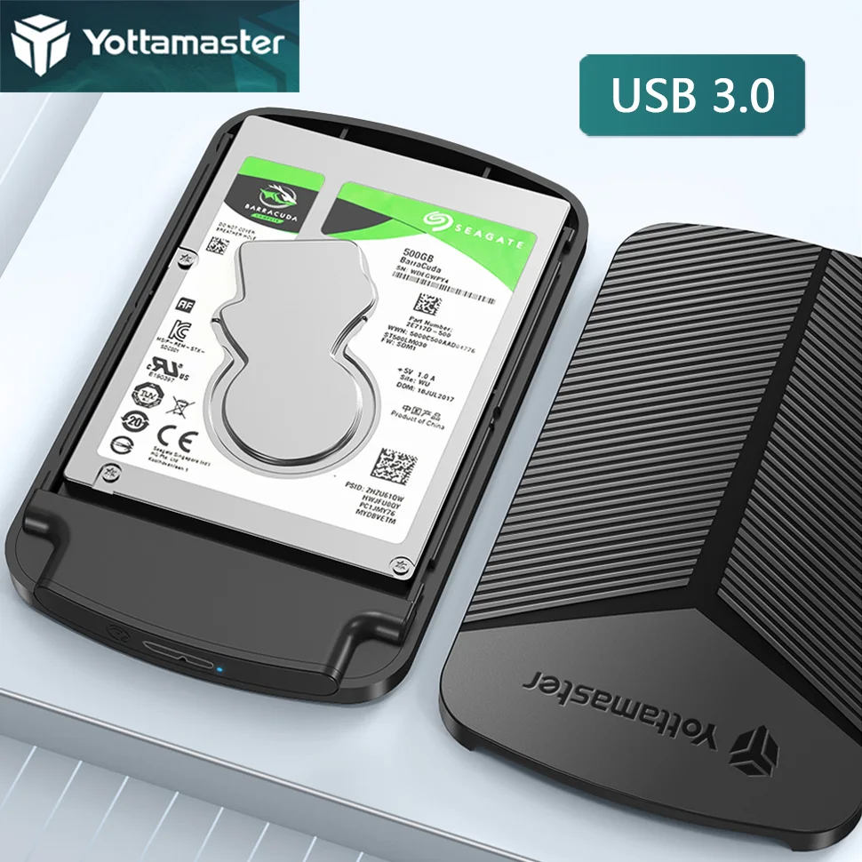 Yottamaster-carcasa SSD HDD de 2,5 pulgadas, adaptador de disco duro SATA A USB A C 3,0, funda externa de 6Gbps, UASP, HD, cubierta de caja de almacenamiento - imagen 2