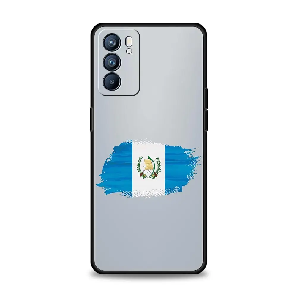 Funda de teléfono con bandera de Guatemala para Oppo Reno14 Reno13 Reno12 11 F 10 Find X5 X9 Pro A54 5G A53 A52 A9 A74 A78 4G A79 A80 A98 - imagen 3