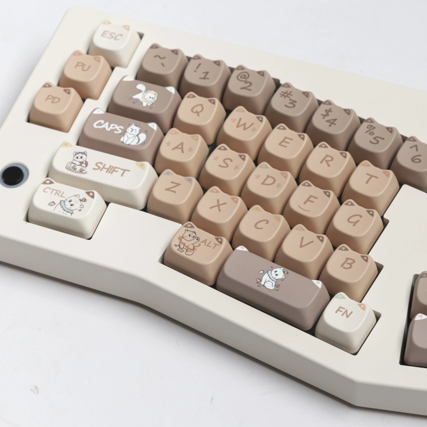 JCM-teclas MAO para teclado mecánico, teclas de Material PBT, diseño Alice, para juegos, A75 Hi75 - imagen 5