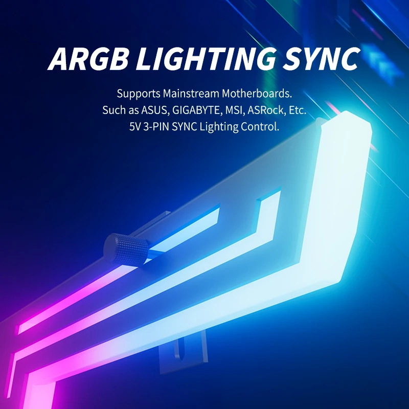 Soporte de tarjeta gráfica Power Train Z-X6, pantalla de temperatura, 5V, 3 pines, ARGB, AURA SYNC, soporte VGA para tarjeta gráfica de ordenador - imagen 5