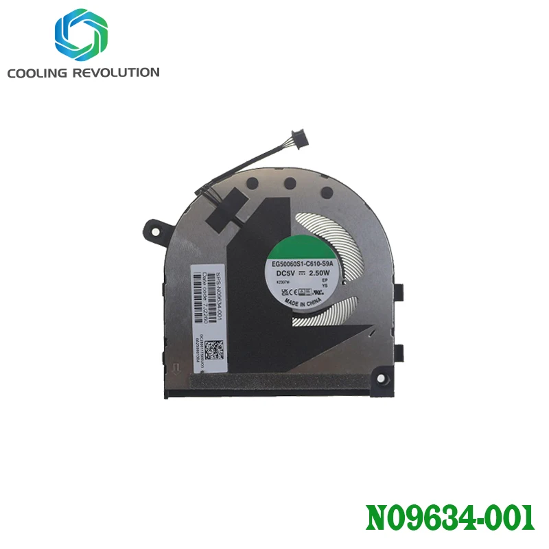 Ventilador de refrigeración para ordenador portátil HP Envy X360 15-EY, CPU GPU, EG50060S1-C610-S9A, EG50040S1-CT00-S9A, TPN-C157, N09634-001 - imagen 3
