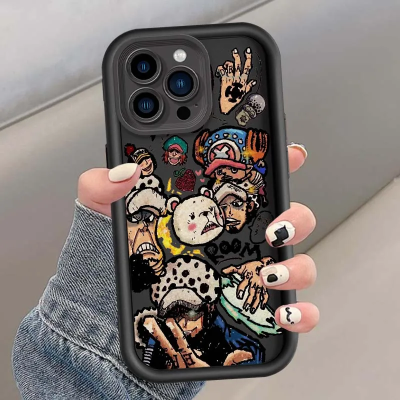 Funda Creativity Comic Ones Piece Zoro para Apple iPhone 16 15 14 13 12 11 Pro Max Plus Eye Ladder Phone Case - imagen 3