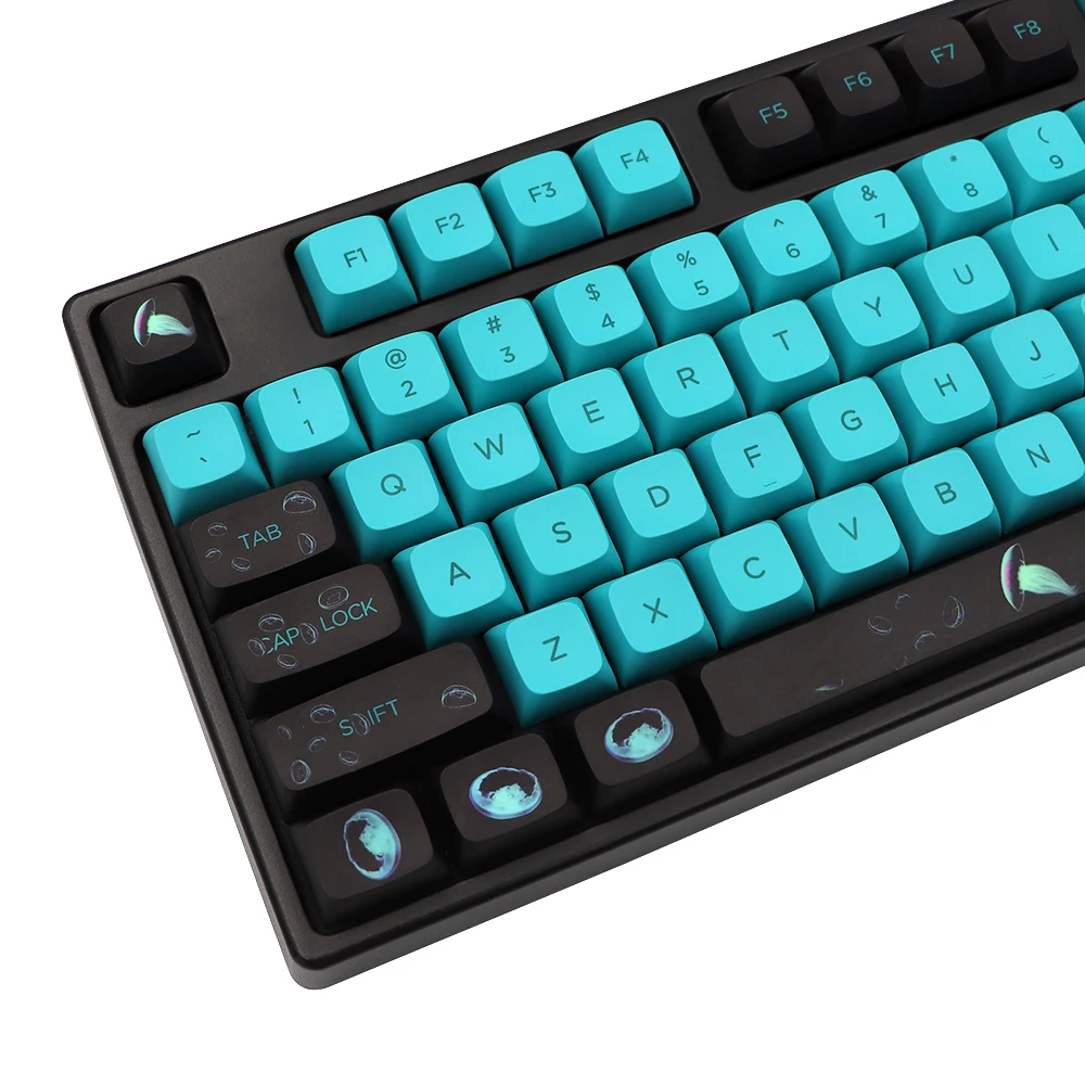 Juego de teclas GMK-KEY XDA Ocean Jellyfish Dye Sub, PBT grueso para teclado dz60 poker 87 tkl 104 ansi xd64 bm60 xd68 xd84 xd96 Key Ca - imagen 4