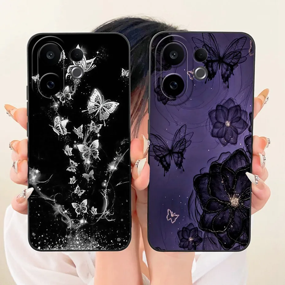 Funda de teléfono con estampado bonito para Vivo V60 / V60 Lite 4G 5G, fundas de silicona suave a prueba de golpes para Vivo V 60 V60lite, fundas para parachoques - imagen 3