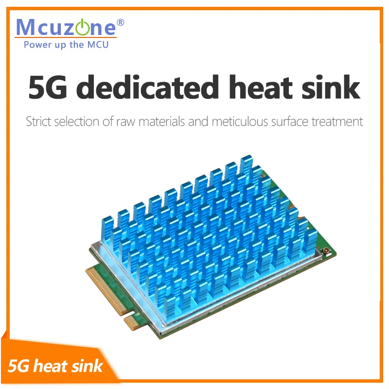 5G module heat sink,Durable, resistant to high temperature，support RM551E，RM530N，RM520N，FM350，FM160