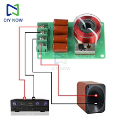 Calidad de sonido ajustable cruzada de Tweeter puro de 100W adecuada para altavoces de cine en casa módulos cruzados de coche cableado sin soldadura