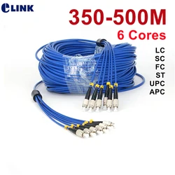 Cable Fibra Óptica ELINK 6 Fibras Monomodo SC LC FC ST – Blindado